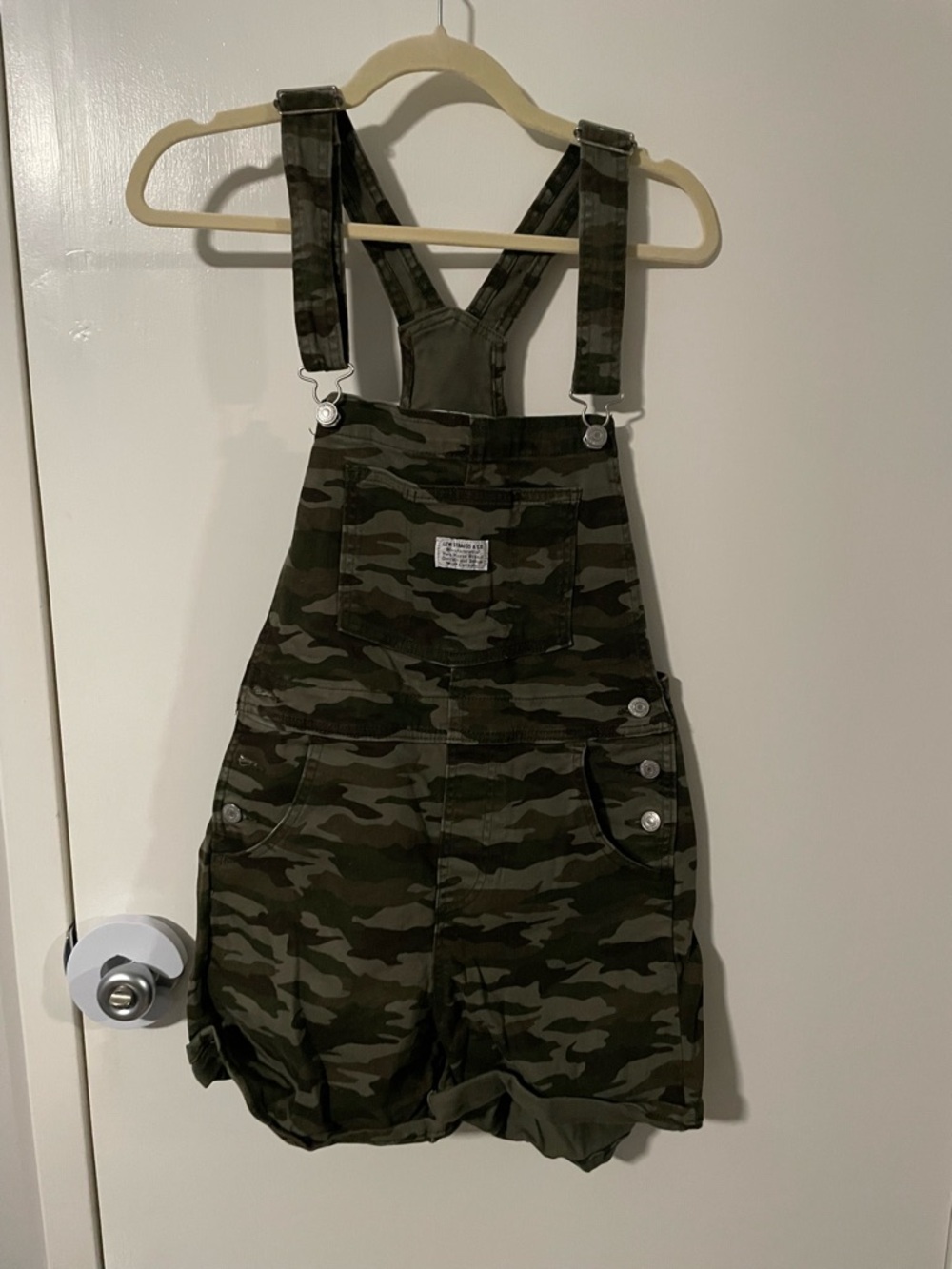 Camo Short Overalls - Green Camouflage Medium